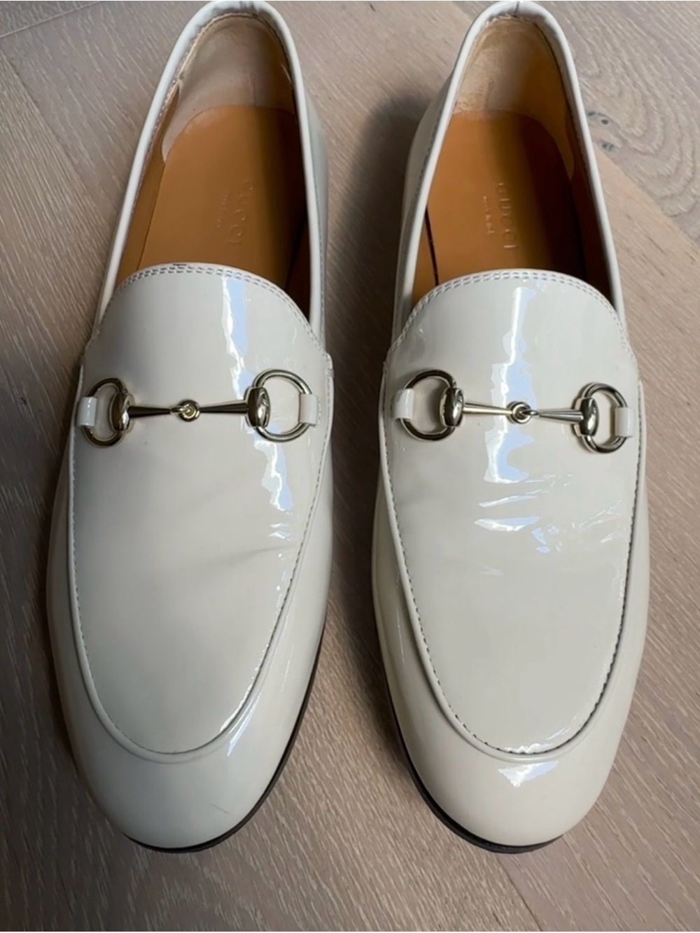Gucci Jordaan womens loafer ivory